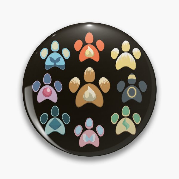 Item preview, Eeveelution Pawprints designed and sold by galaxydaydreams.