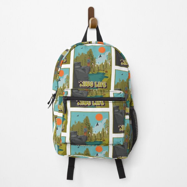Item preview,  Hug life funny hiking quote outdoor activity mountain lover designed and sold by HomeCoquette.