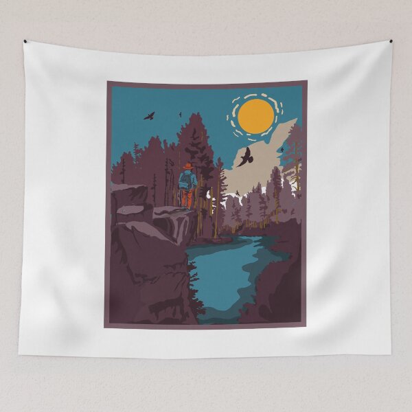 Item preview, Hiking quote outdoor activity mountain lover travel adventure hike  designed and sold by HomeCoquette.