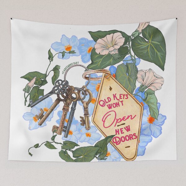 Item preview, Old Keys Won't Open New Doors designed and sold by fabfeminist.