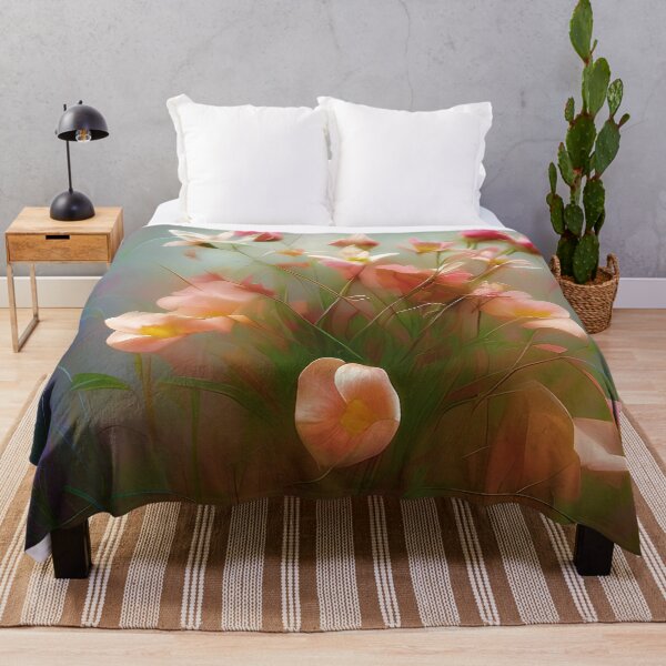 Item preview, Pink and coral wildflowers designed and sold by ibelieveimages.
