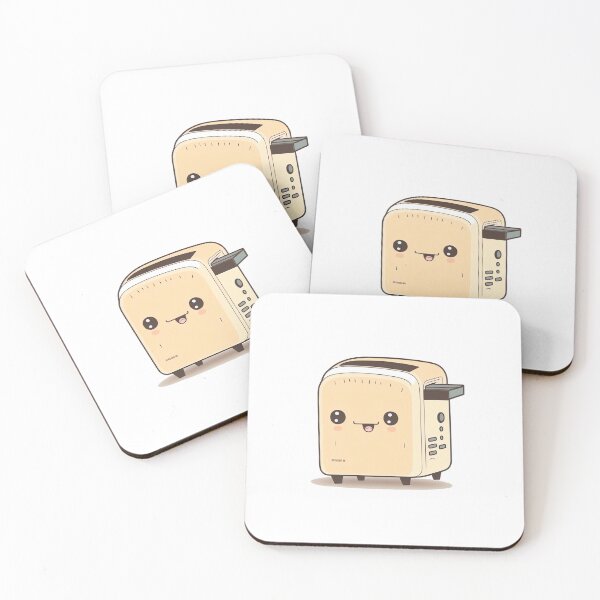 Item preview, Kawaii chibi cute toaster designed and sold by ChibiInstant.
