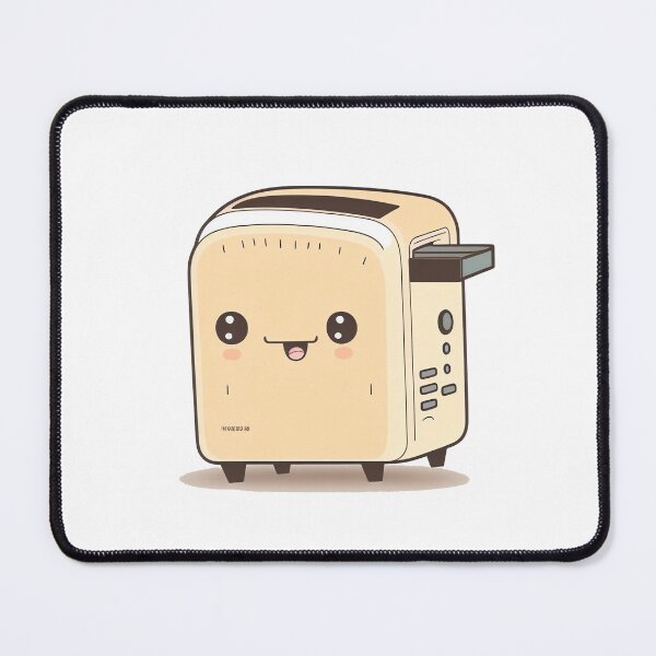 Item preview, Kawaii chibi cute toaster designed and sold by ChibiInstant.