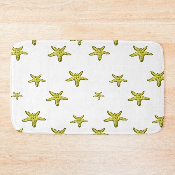 Item preview, Starfish yellow cute pattern a watercolor sketch designed and sold by Yana Mustafina | Boho Soulful Designs.