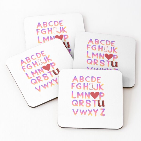 Artikelvorschau, alphabet abc ich liebe dich entworfen und verkauft von yayasmiles.