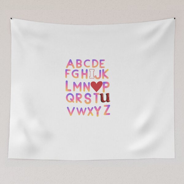Artikelvorschau, alphabet abc ich liebe dich entworfen und verkauft von yayasmiles.