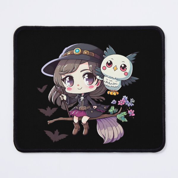 Item preview, Cute Kawaii Witch And Owl Girly Witchy Halloween designed and sold by JokeGysen.