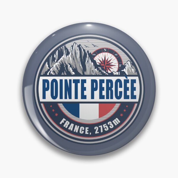 Item preview, Pointe Percee France Flag Mountain Hiking Design designed and sold by CynthiaGraphics.