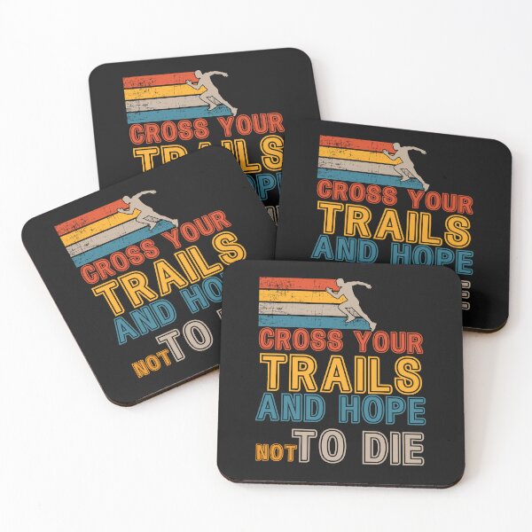 Item preview, Cross your trails Motivational Trail Running quote extreme skyrunner designed and sold by HomeCoquette.