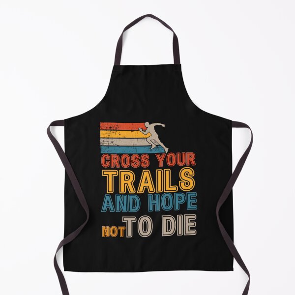 Item preview, Cross your trails Motivational Trail Running quote extreme skyrunner designed and sold by HomeCoquette.