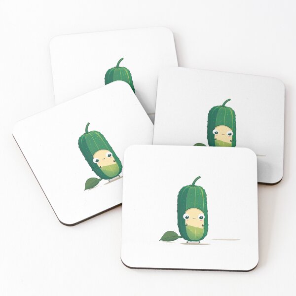 Item preview, kawaii chibi cute cucumber designed and sold by ChibiInstant.