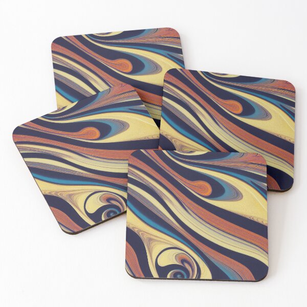 Item preview, Sweet Marbled Effect - Marbling In Pink, Yellow and Blue designed and sold by Fine Prints.