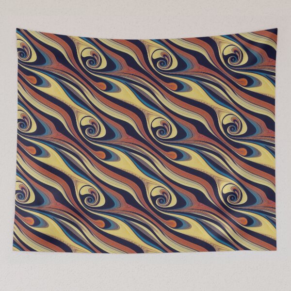 Item preview, Sweet Marbled Effect - Marbling In Pink, Yellow and Blue designed and sold by Fine Prints.
