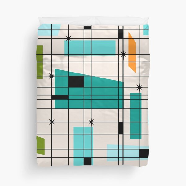 Item preview, Retro Grid and Starbursts designed and sold by StrangeLilOnion.