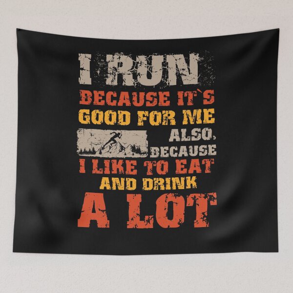 Item preview, Funny sarcastic running quote  Motivational Trail Running saying extreme skyrunner designed and sold by HomeCoquette.