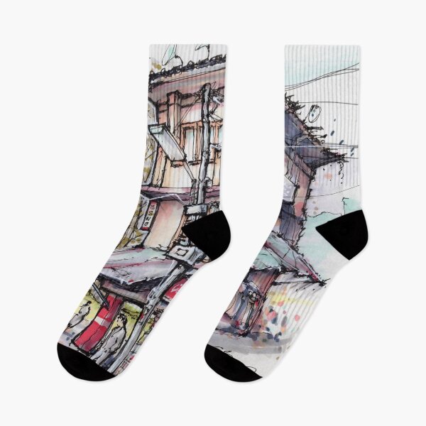 Item preview, Street Scene Daramshala India designed and sold by Gregg Brown.