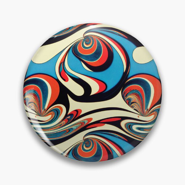 Artikelvorschau, Funky Marbled Effect - Marbling In Red, Yellow, Black and Blue entworfen und verkauft von Fine Prints.