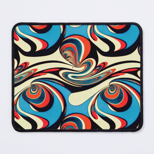 Item preview, Funky Marbled Effect - Marbling In Red, Yellow, Black and Blue designed and sold by Fine Prints.