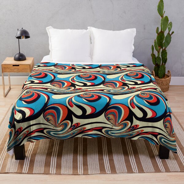 Item preview, Funky Marbled Effect - Marbling In Red, Yellow, Black and Blue designed and sold by Fine Prints.