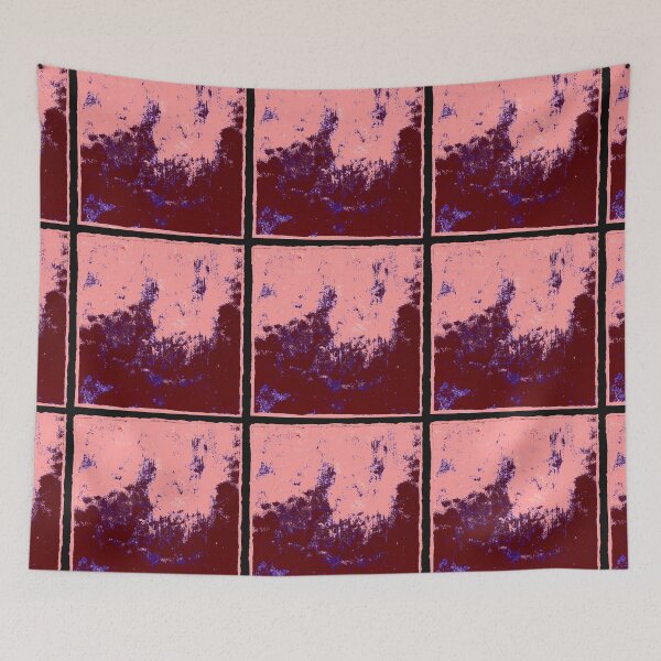 Item preview,  Citywave through Window in Maroon and Carnation Pink  designed and sold by BlackArtichoke.