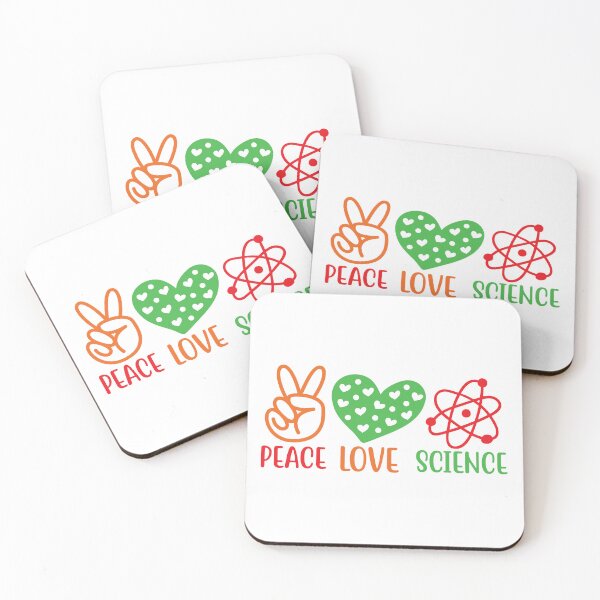 Item preview, PEACE LOVE SCIENCE designed and sold by SticerOcean.