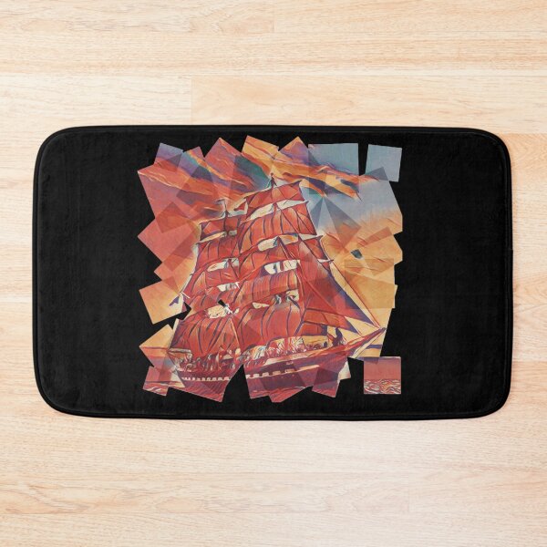 Item preview, Tall Ship Mosaic Art Piece - Digital Creative Sailing Ship Painting designed and sold by Pirate Foto.