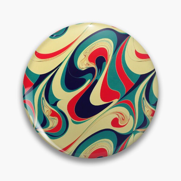 Artikelvorschau, Snazzy Marbled Surface In Red, Yellow, and Dark Blue - Marbling Effect entworfen und verkauft von Fine Prints.
