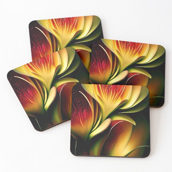 Item preview, Deep red and green leaves designed and sold by ibelieveimages.