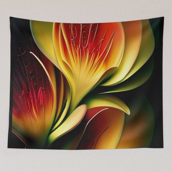 Item preview, Deep red and green leaves designed and sold by ibelieveimages.