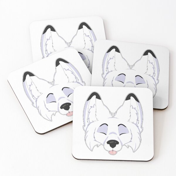 Item preview, Snow fox furry headshot designed and sold by HypnoHound.