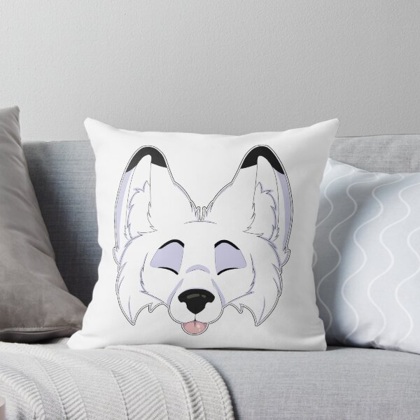 Item preview, Snow fox furry headshot designed and sold by HypnoHound.