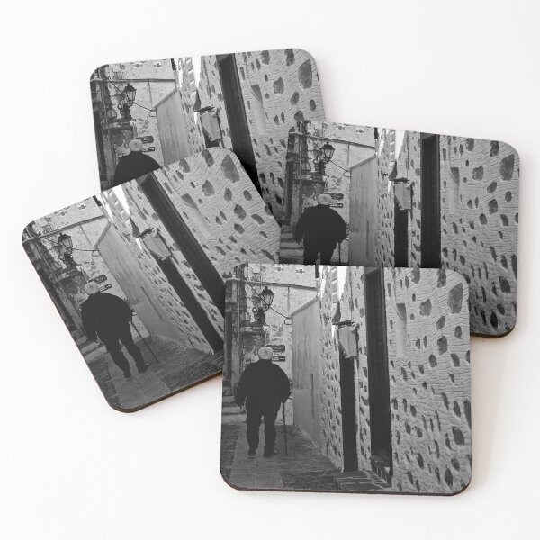Item preview, Old man walking in black and white designed and sold by iam01110011.
