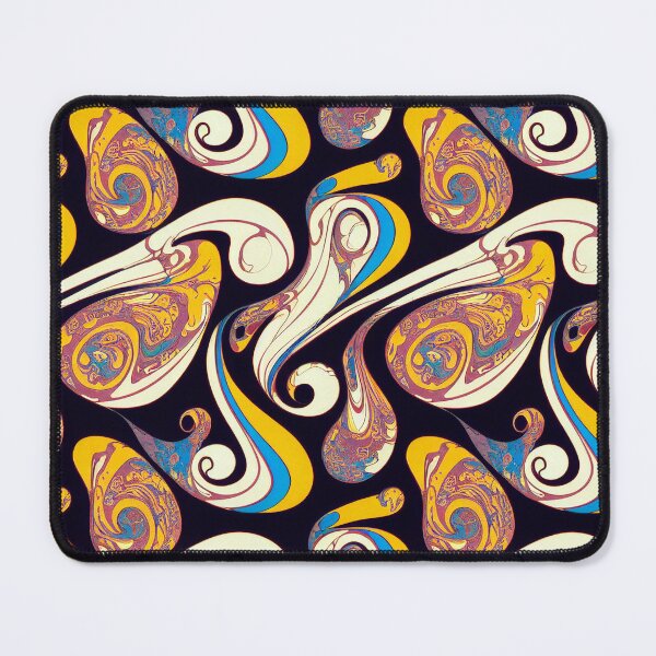 Item preview, Awesome Marbled Surface In Pink, Yellow, Blue and Off White - Marbling Effect designed and sold by Fine Prints.