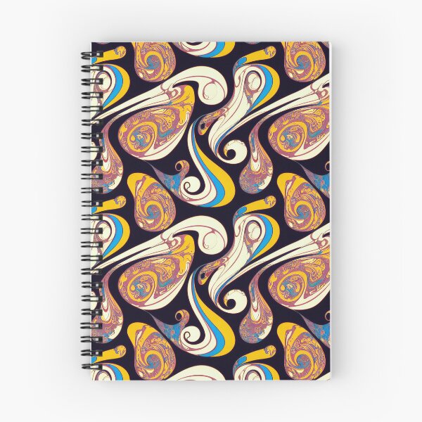 Item preview, Awesome Marbled Surface In Pink, Yellow, Blue and Off White - Marbling Effect designed and sold by Fine Prints.