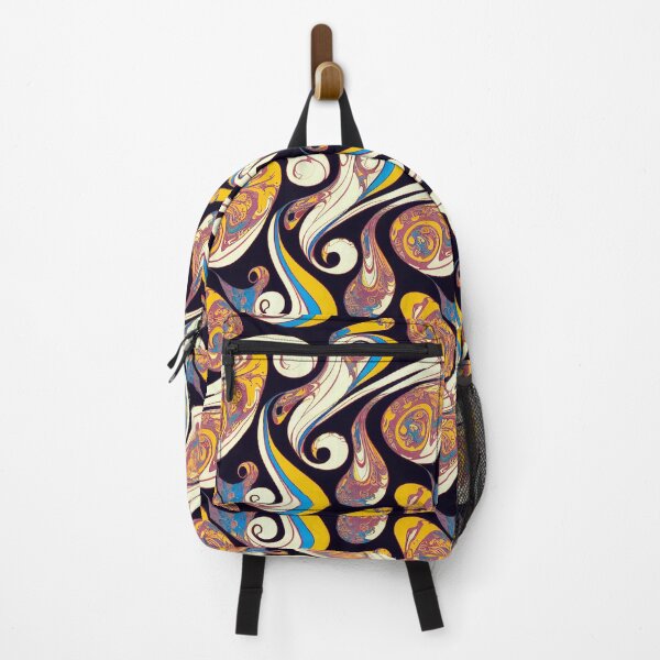Item preview, Awesome Marbled Surface In Pink, Yellow, Blue and Off White - Marbling Effect designed and sold by Fine Prints.