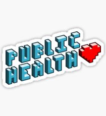 Public Health Pixels Sticker