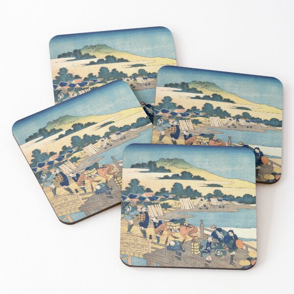 Item preview, Fukui Bridge in Echizen Province - Katsushika Hokusai - designed and sold by LeiWeiss.
