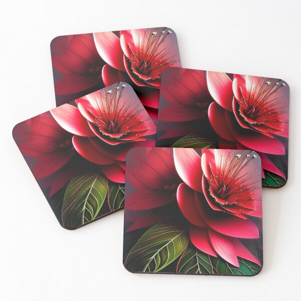 Item preview, Bright red tropical bloom designed and sold by ibelieveimages.