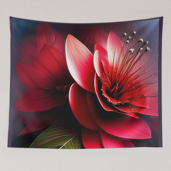 Item preview, Bright red tropical bloom designed and sold by ibelieveimages.