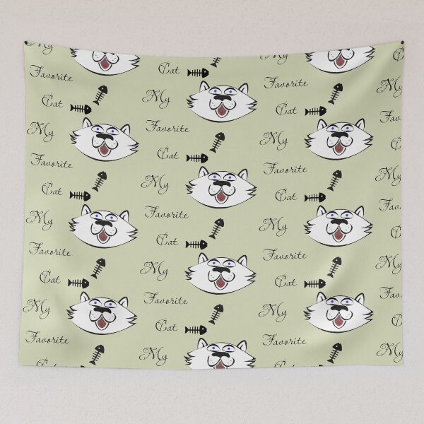 Item preview, Digital Art Hand-drawn. Fun Cat' Story. My Favorite Cat designed and sold by DigiPicStock.