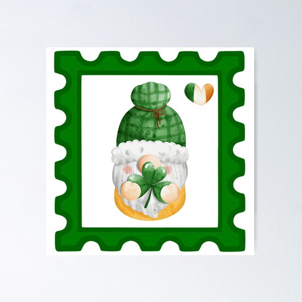 Item preview, St. Patrick's Day - Post Stamp 3 designed and sold by TasimaDesign.