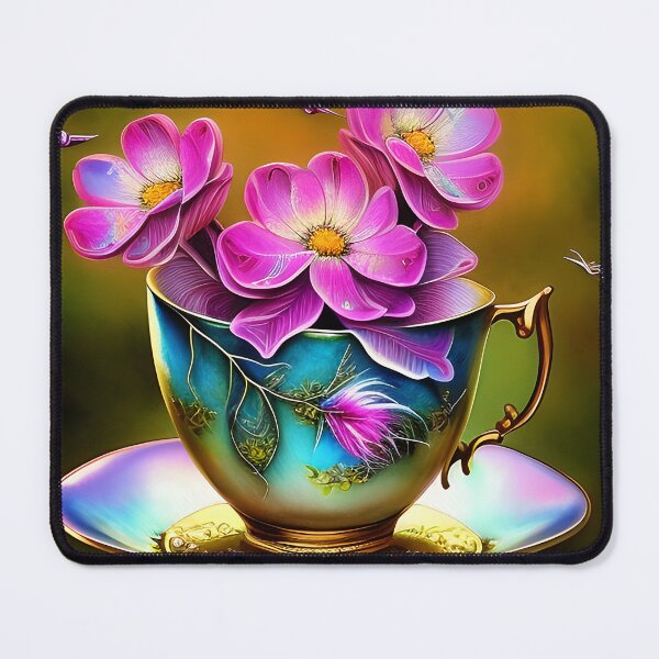Artikelvorschau, Pink blossoms in teacup entworfen und verkauft von ibelieveimages.