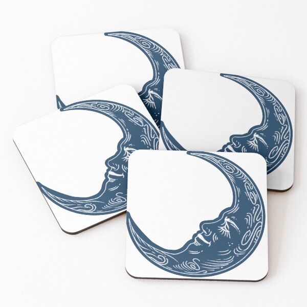 Item preview, Crescent Sleeping Moon (Blue) designed and sold by artwithkristen.