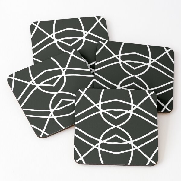Item preview, Black white lines geometric pattern  designed and sold by PixaBella.