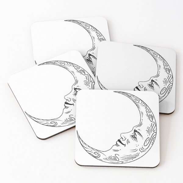 Item preview, Crescent Sleeping Moon (White) designed and sold by artwithkristen.