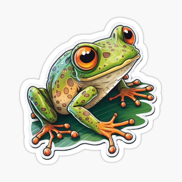 Realistic Frog Stickers for Sale