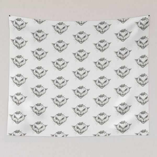 Item preview, Why me? Cat with bird nest on head drawing designed and sold by CrittersByLola.