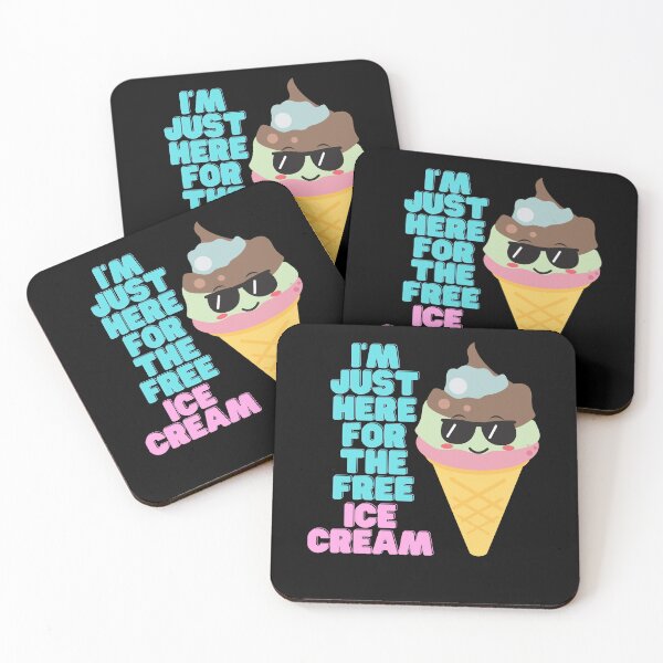 Item preview, I'm Just Here For The Free Ice Cream designed and sold by TreetopStudios.