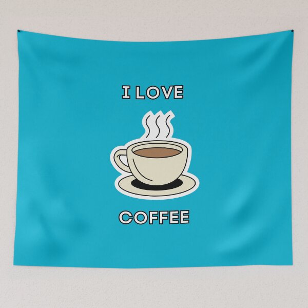 Item preview, Design for coffee lovers - I LOVE COFFEE designed and sold by BluePlanetStore.