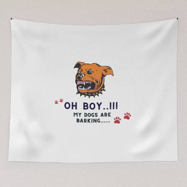 Item preview, Oh Boy My Dogs Are Barking Classic designed and sold by CreativeHUBArt.